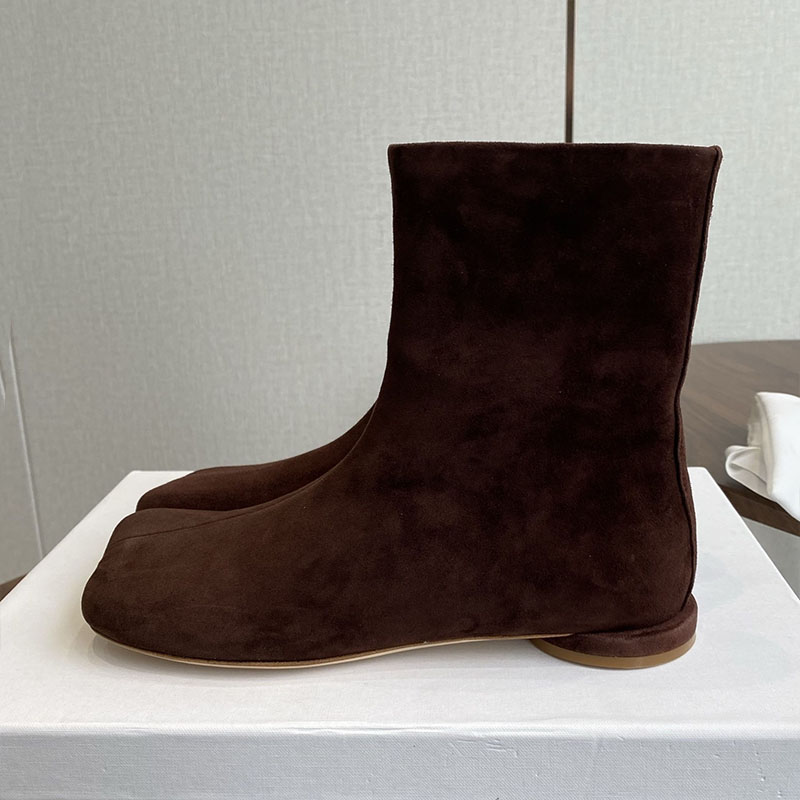 Leatherwork Designs - تشيلسي أحذية النساء الجلد المدبوغ شقة