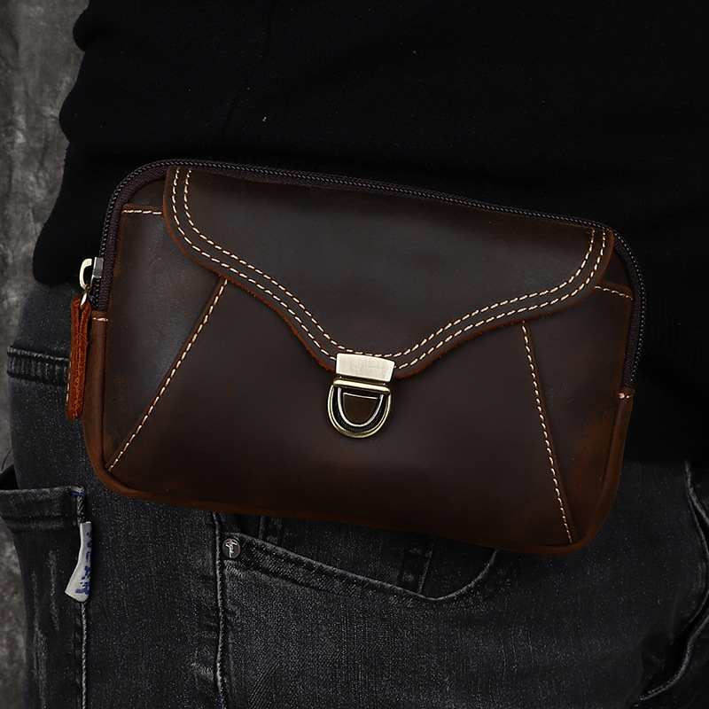 حقيبة خصر جلدية للرجال، حقيبة  - مراجعة Leatherwork Designs وسعره