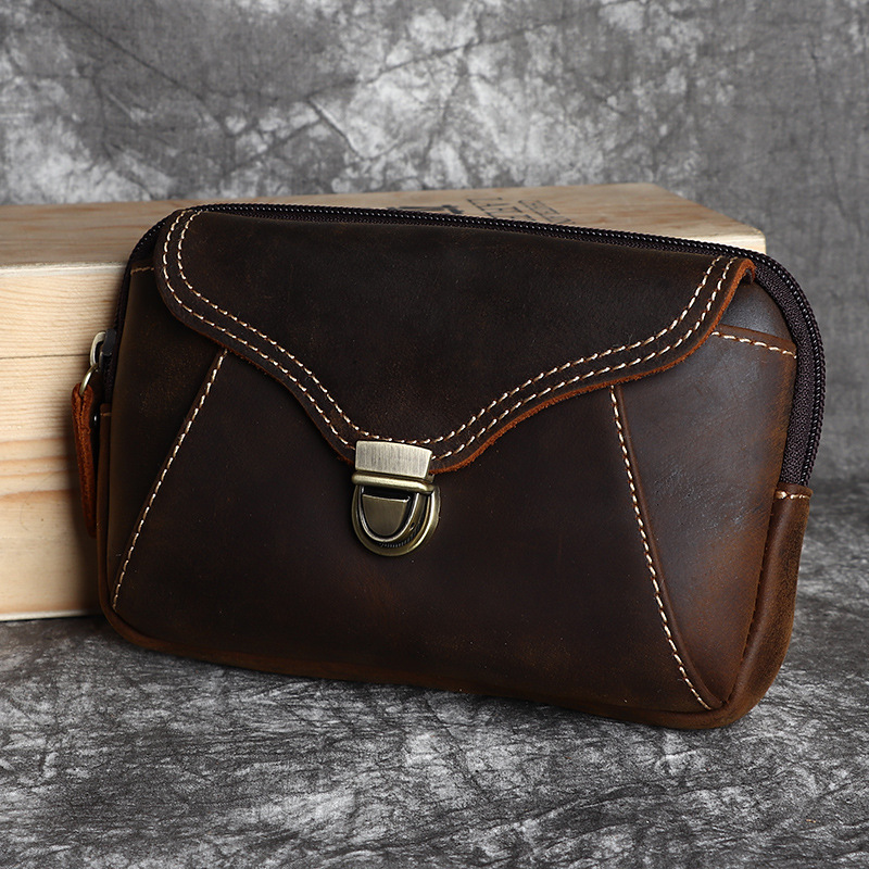 حقيبة خصر جلدية للرجال، حقيبة  - مراجعة Leatherwork Designs وسعره