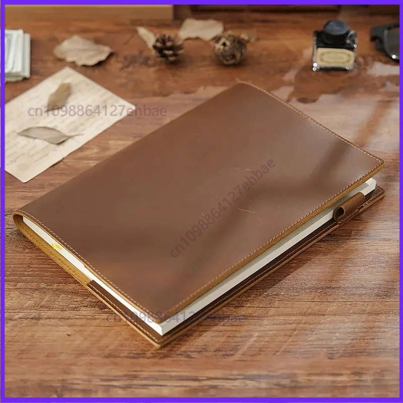 غلاف دفتر ملاحظات جلدي عتيق مق - مراجعة Leather Work Diary Covers وسعره