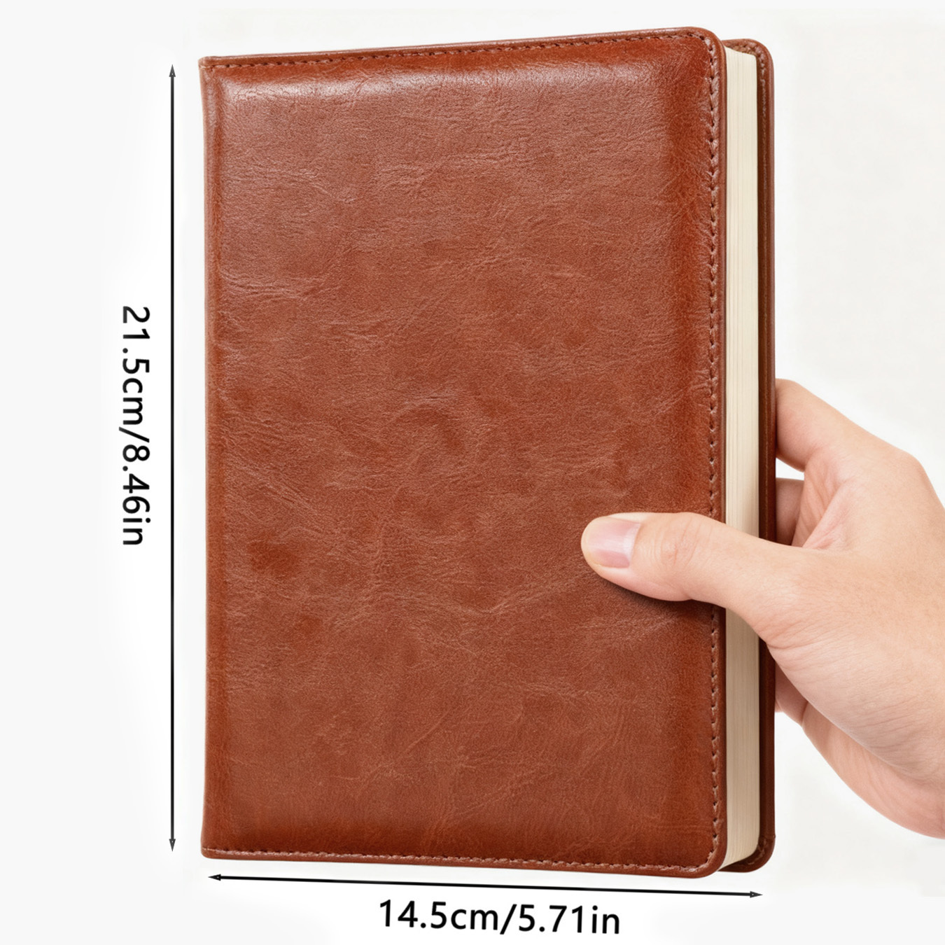 دفتر يوميات من الجلد الصناعي ب - مراجعة Leather Work Diary Covers وسعره